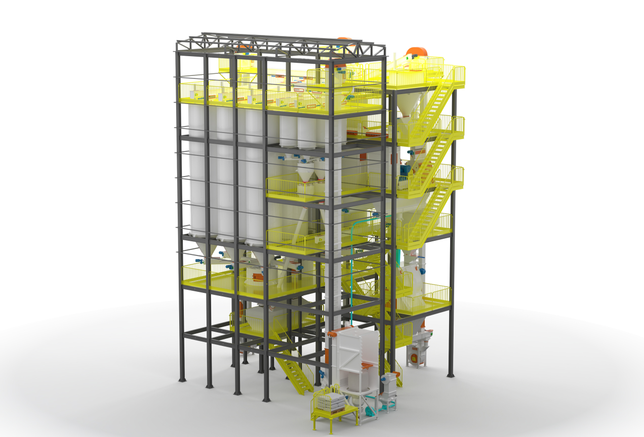 Fábrica de ração farelada