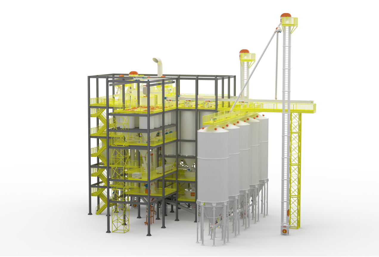 Fábrica de ração farelada, peletizada e de mineral